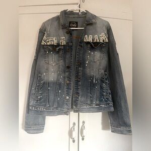 SPARK RIP & REPAIR BENJAMIN JACKET ~ Self Made Faded Wash